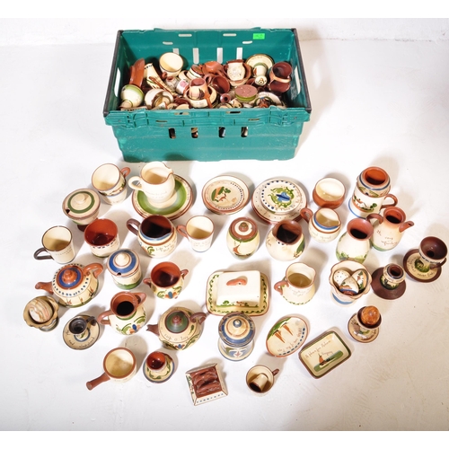 115 - Torquay & Dartmouth pottery tea service set. Large collection of vintage 20th Century ceramic potter... 