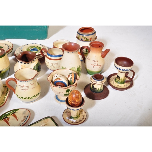 115 - Torquay & Dartmouth pottery tea service set. Large collection of vintage 20th Century ceramic potter... 