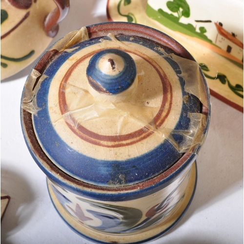 115 - Torquay & Dartmouth pottery tea service set. Large collection of vintage 20th Century ceramic potter... 