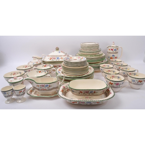 23 - A large collection of late 19th century / early 20th century Copeland Spode 'Chinese Rose' dinnerwar... 