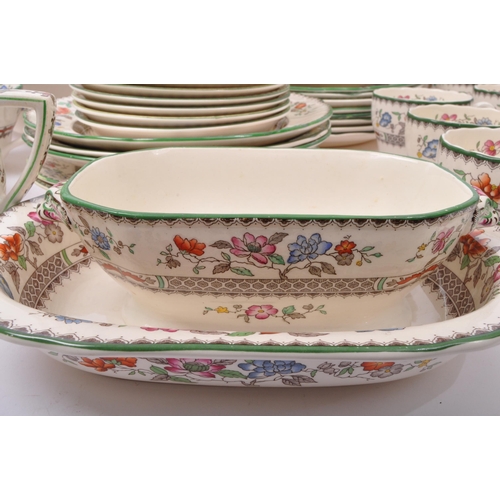 23 - A large collection of late 19th century / early 20th century Copeland Spode 'Chinese Rose' dinnerwar... 
