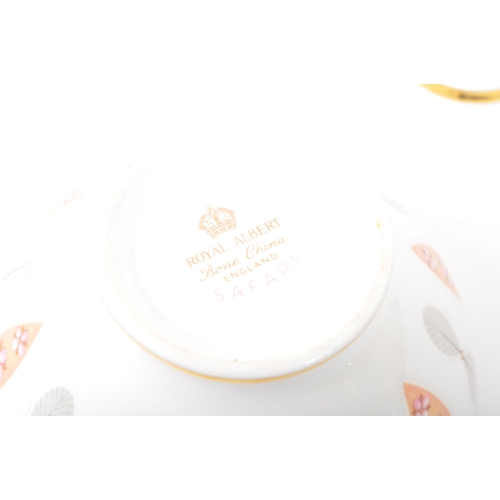 37 - A contemporary Royal Albert 'Safari' coffee service. The set comprising a coffee pot, milk jug & sug... 