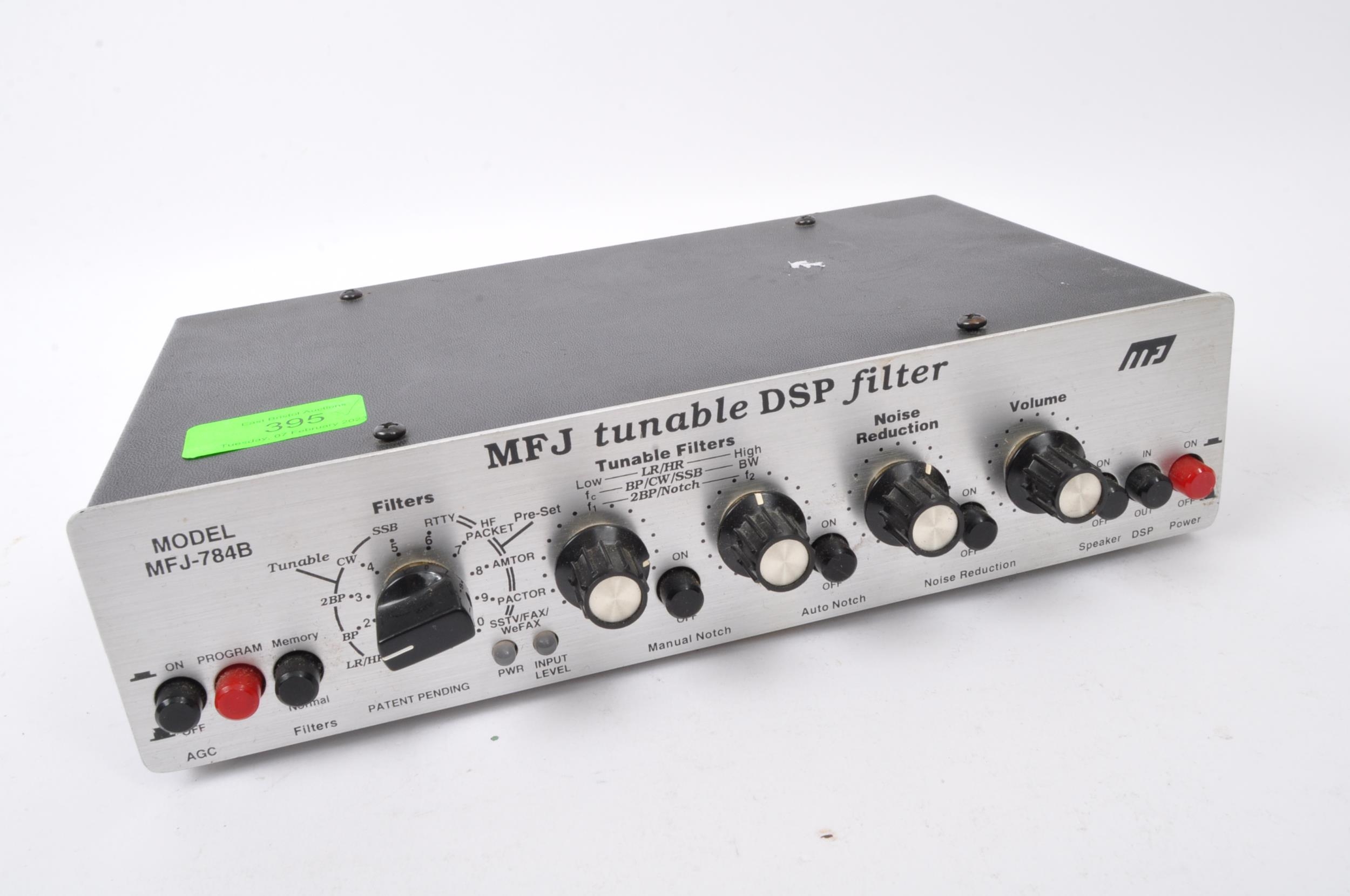 A retro vintage 20th century MFJ model MFJ-784B Tunable DSP Filter for HAM  radio.