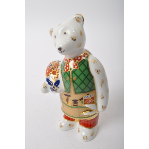 42 - Royal Crown Derby -  Mini Bear 'Graduate' & Minigw Teddy Bear Gardener - Two vintage 20th century Ro... 