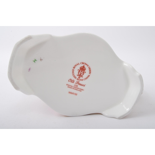 84 - Royal Crown Derby - Ram Cream Jug - A vintage 20th century Royal Crown Derby bone china cream jug in... 