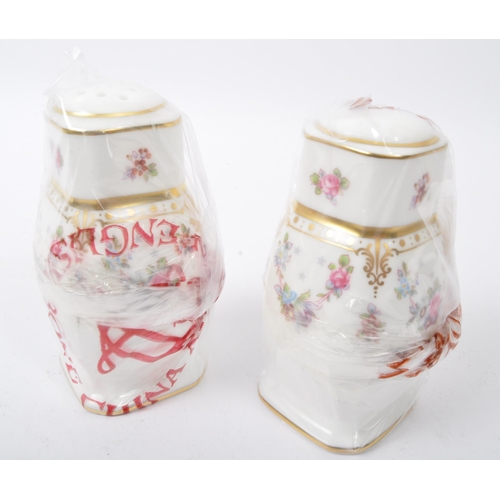 96 - Royal Crown Derby -  Salt & Pepper Shakers - A pair of contemporary Royal Crown Derby NOS New Old St... 