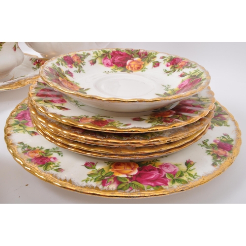 119 - An assortment of vintage 20th century Royal Albert fine bone china coffee services. The tea services... 