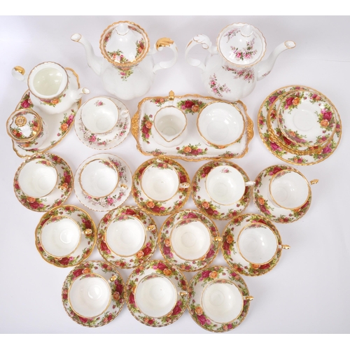 119 - An assortment of vintage 20th century Royal Albert fine bone china coffee services. The tea services... 