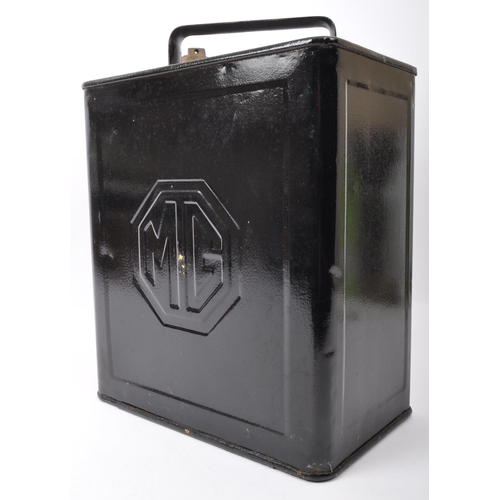 562 - Memorabilia Interest - A vintage retro mid 20th century MG Morris Garages motorcar petrol can painte... 
