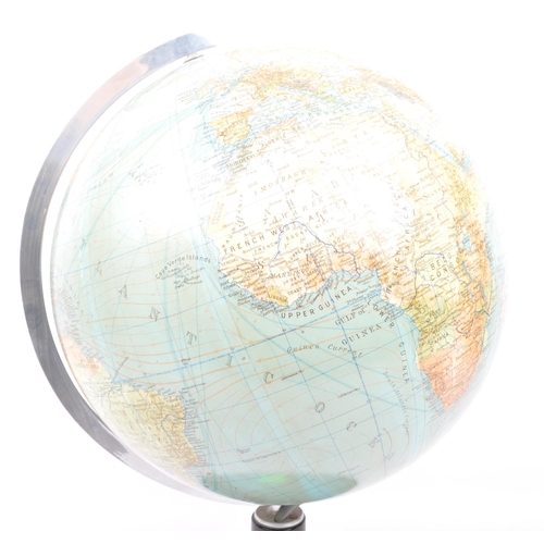 580 - A retro vintage mid 20th century circa 1960s German Dr. R. Neuse 'Columbus Globe' desk table top lam... 