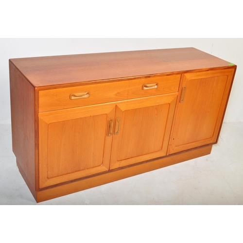 585 - British Modern Design - Mid century G-Plan ' Fresco ' pattern sideboard - credenza. Raised on an ins... 