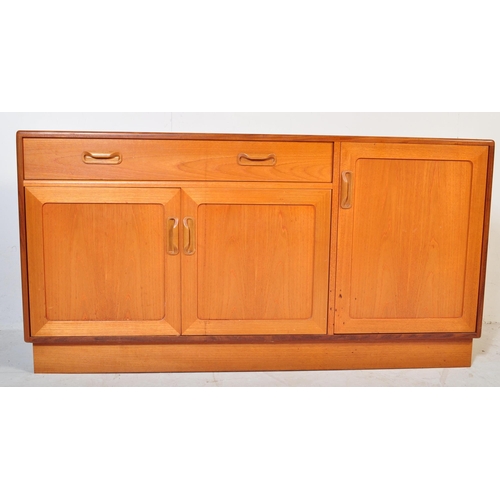 585 - British Modern Design - Mid century G-Plan ' Fresco ' pattern sideboard - credenza. Raised on an ins... 