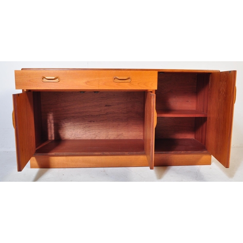 585 - British Modern Design - Mid century G-Plan ' Fresco ' pattern sideboard - credenza. Raised on an ins... 