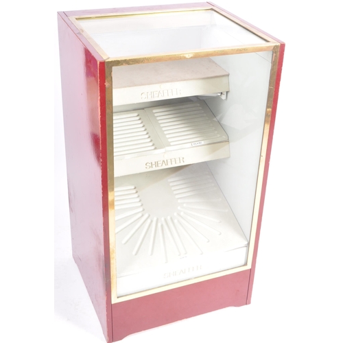 625 - A vintage mid 20th Century brass and painted wood shop display / advertising jewellery shop cabinet ... 