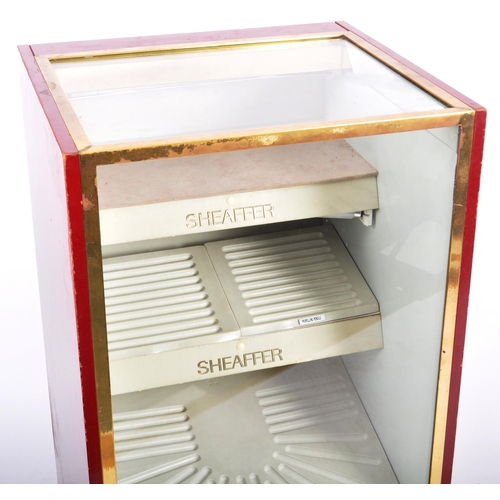 625 - A vintage mid 20th Century brass and painted wood shop display / advertising jewellery shop cabinet ... 