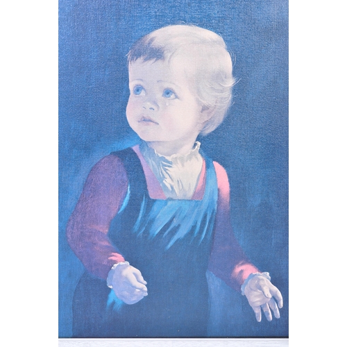 627 - Anna Zinkeisen (1901-1976) - A vintage mid 20th Century print on board entitled 'Childhood'. Set wit... 