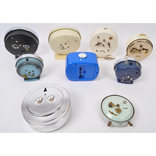 641 - A collection of retro alarm clocks to include Smiths Fairy tales, Ingersoll Threestone, Big Ben, Bab... 