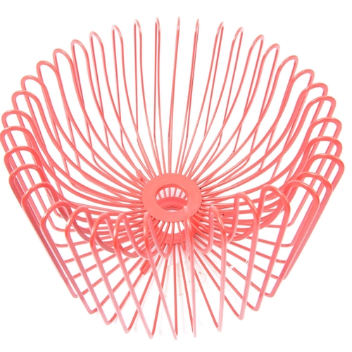 685 - Ehlen Johansson - A 20th century circa. 1990's retro style red wire freeform centrepiece fruit bowl ... 