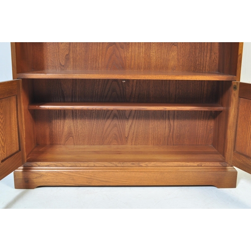 731 - Lucian Ercolani - Ercol - A retro vintage mid-century beech and elm golden dawn open front library b... 