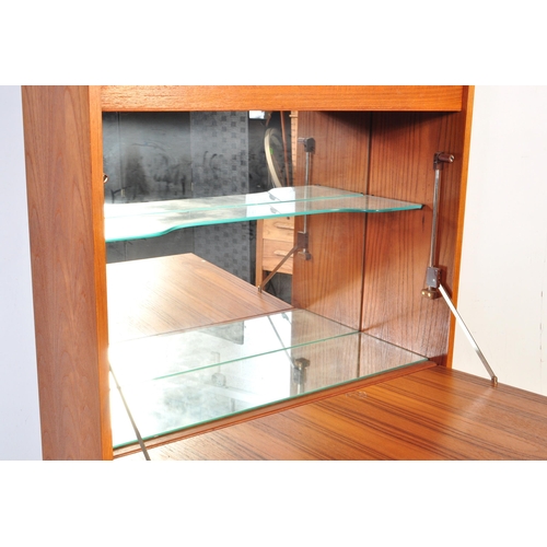 764 - G-plan - Fresco Range - A retro vintage circa 1960s teak upright sideboard display unit having lippe... 