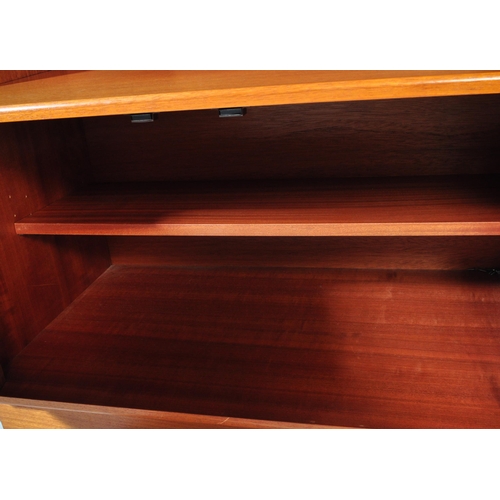 764 - G-plan - Fresco Range - A retro vintage circa 1960s teak upright sideboard display unit having lippe... 