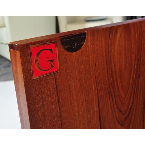 764 - G-plan - Fresco Range - A retro vintage circa 1960s teak upright sideboard display unit having lippe... 
