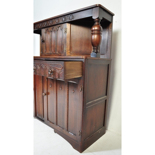 845 - A 20th century longcase grandfather clock. The clock having a gilded face ornate brass spandrels to ... 