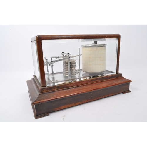 955 - A vintage 20th Century barograph. The barometric pressure reading with ink bottle and instruments in... 