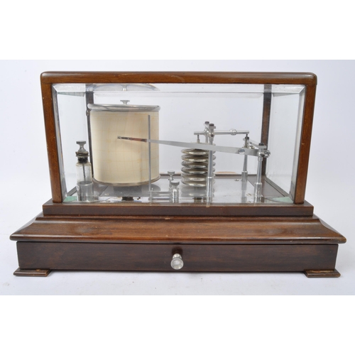 955 - A vintage 20th Century barograph. The barometric pressure reading with ink bottle and instruments in... 