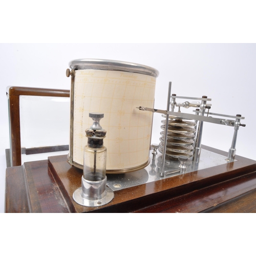 955 - A vintage 20th Century barograph. The barometric pressure reading with ink bottle and instruments in... 