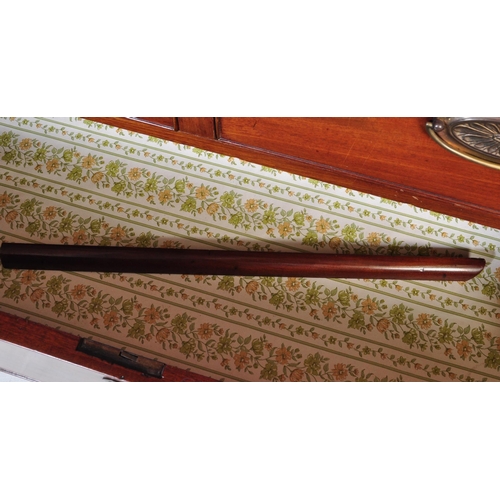 1052 - A 19th century George III flamed mahogany chest of drawers. Raised on bracket feet with 2 short over... 