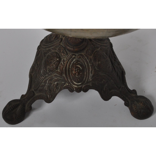 1072 - Early 20th century Philips 12  inch terrestrial desk / table top glove. The paper lined globe being ... 