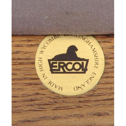 607 - A late 20th century retro Ercol Renaissance model living room three piece suite. The lot to include ... 