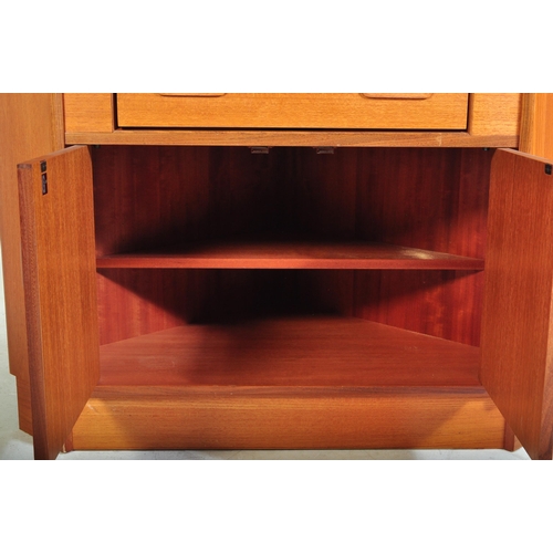 690 - G Plan - Fresco - A good retro vintage 20th Century teak wood corner cabinet / display unit having a... 