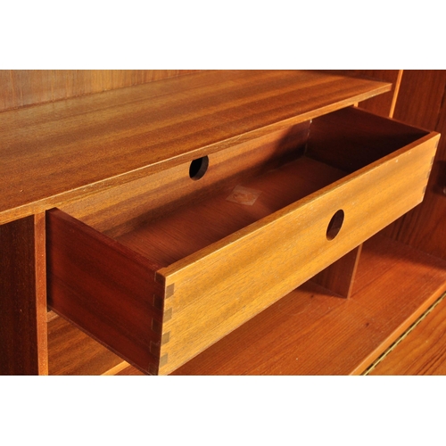 781 - Nathan Squares Pattern Highboard . A retro 20th Century Teak wood highboard display bookcase cabinet... 