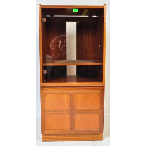 784 - Nathan Squares Pattern hi-fi Cabinet. A mid century retro Nathan Furniture teak wood  side cabinet (... 
