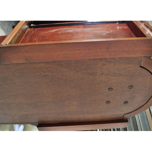 845 - A 20th century longcase grandfather clock. The clock having a gilded face ornate brass spandrels to ... 