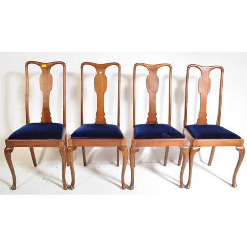 952 - A 1920’s oak Arts & Crafts large draw leaf refectory dining table raised on thick turned supports wi... 