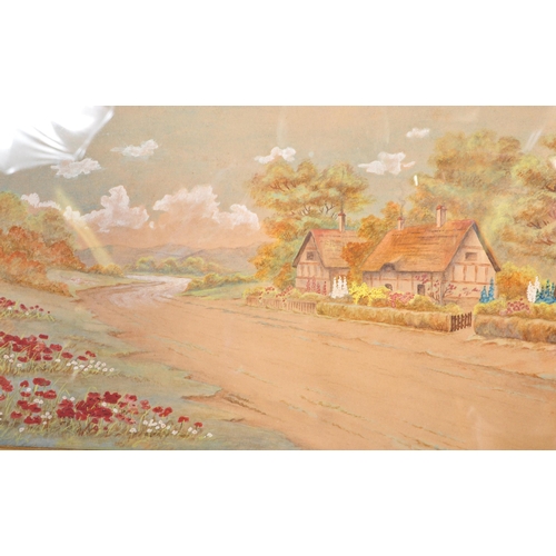 989 - A collection of 20th century  Framed etchings of Petworth and Arundel. Both being framed and glazed.