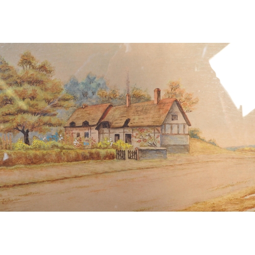 989 - A collection of 20th century  Framed etchings of Petworth and Arundel. Both being framed and glazed.