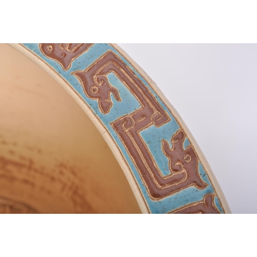 139 - An early 20th Century Chinese Republic period Oriental large porcelain planter bowl jardinière / fis... 