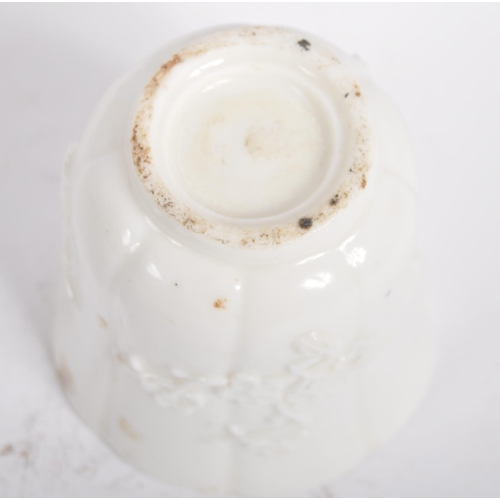 144 - A 18th century Blanc de Chine' porcelain tea / wine cup made in Dehua, China. A soft paste porcelain... 