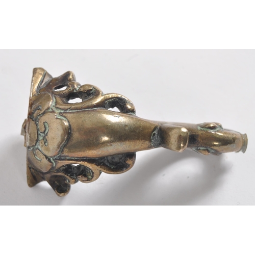 151 - An early 20th century Chinese bronze censer. A highly decorated censer depicting a phoenix on both p... 