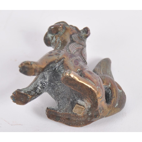 151 - An early 20th century Chinese bronze censer. A highly decorated censer depicting a phoenix on both p... 