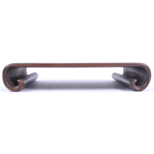 16 - A group of three Chinese carved hardwood stand dating from the 19th Century to include a large stand... 