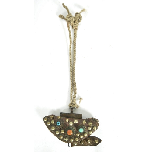 167 - An East Tibetan Flint or Tinder Pouch (Chuckmuck or Mechag). These purses are used by the nomadic Kh... 