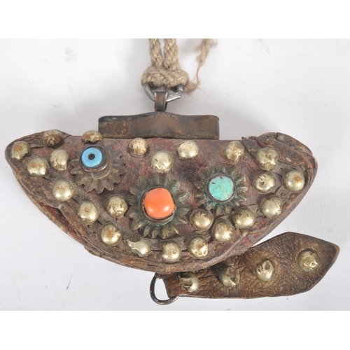 167 - An East Tibetan Flint or Tinder Pouch (Chuckmuck or Mechag). These purses are used by the nomadic Kh... 