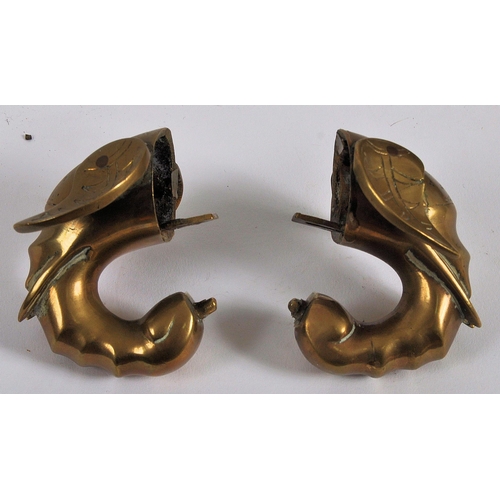 171 - A Chinese twin handled bronze incense burner.   With asynchronous floral décor to surround, depictin... 