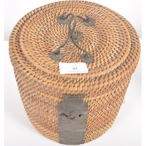 174 - A 19th Century Chinese Cantonese export porcelain famille rose medallion teapot held within the orig... 