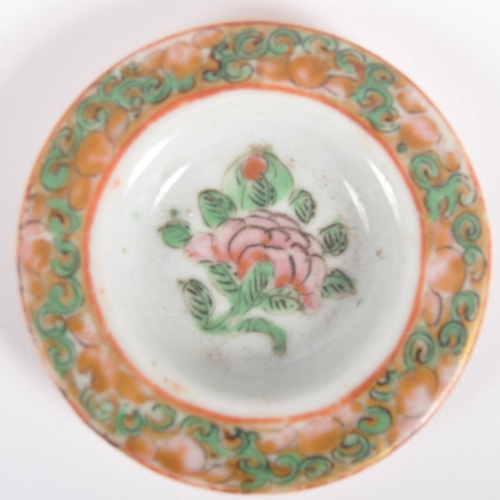 174 - A 19th Century Chinese Cantonese export porcelain famille rose medallion teapot held within the orig... 